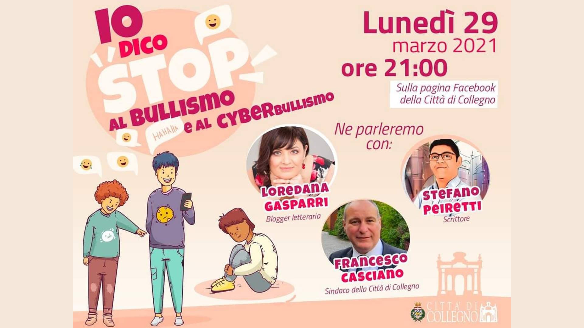 29/03/2021 - Io dico STOP al Bullismo e al Cyberbullismo - Città di Collegno