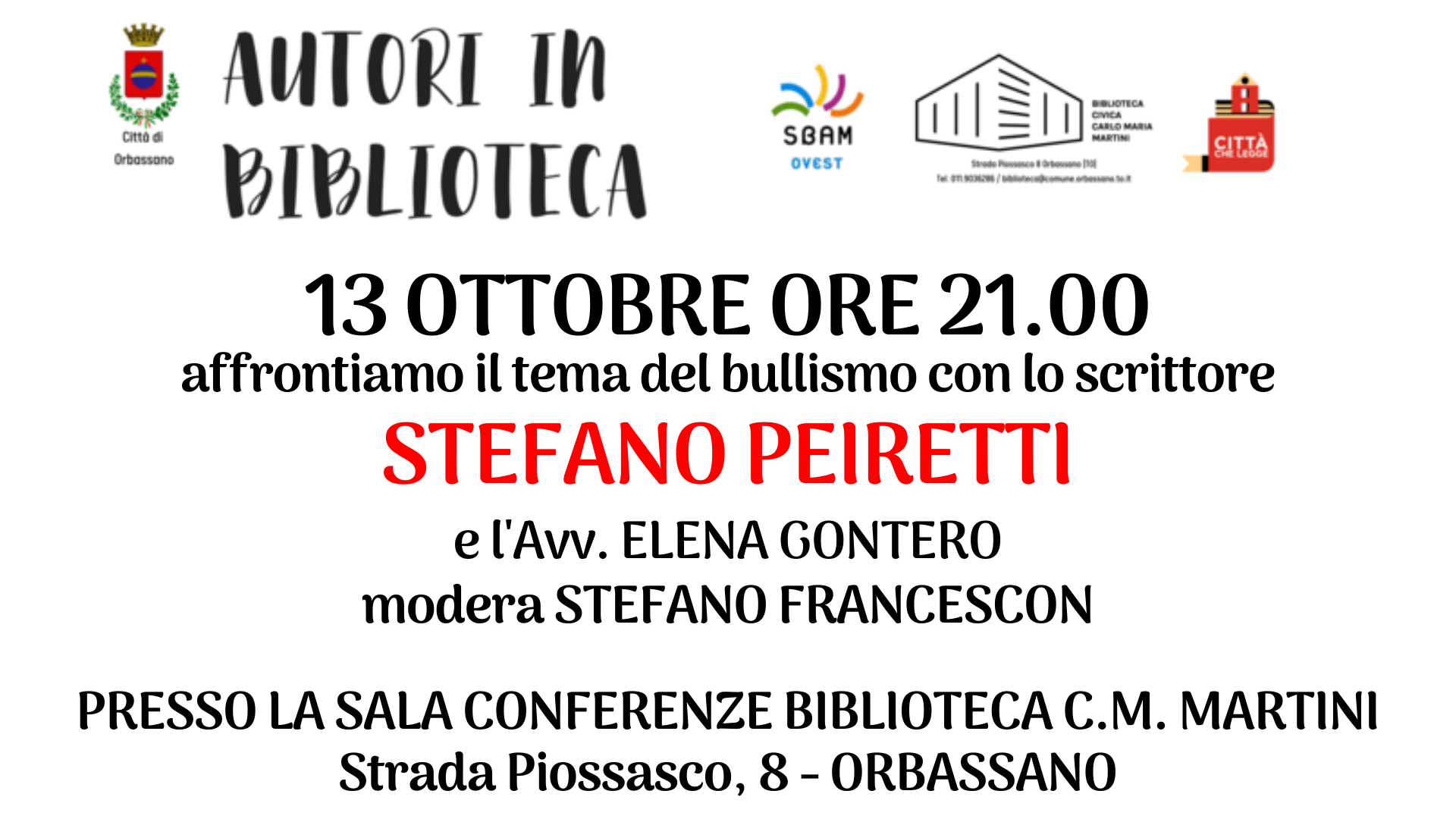 13/10/2021 - #CrediInTe - Orbassano