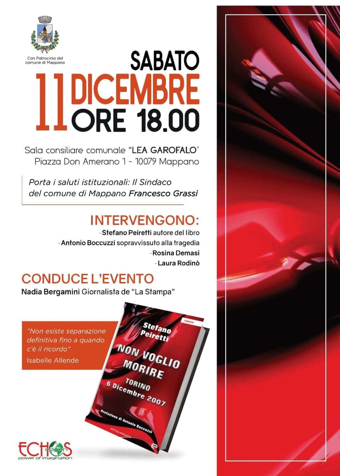 11/12/21 - Non voglio morire - Mappano