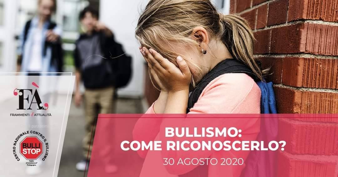 Bullismo: come riconoscerlo?