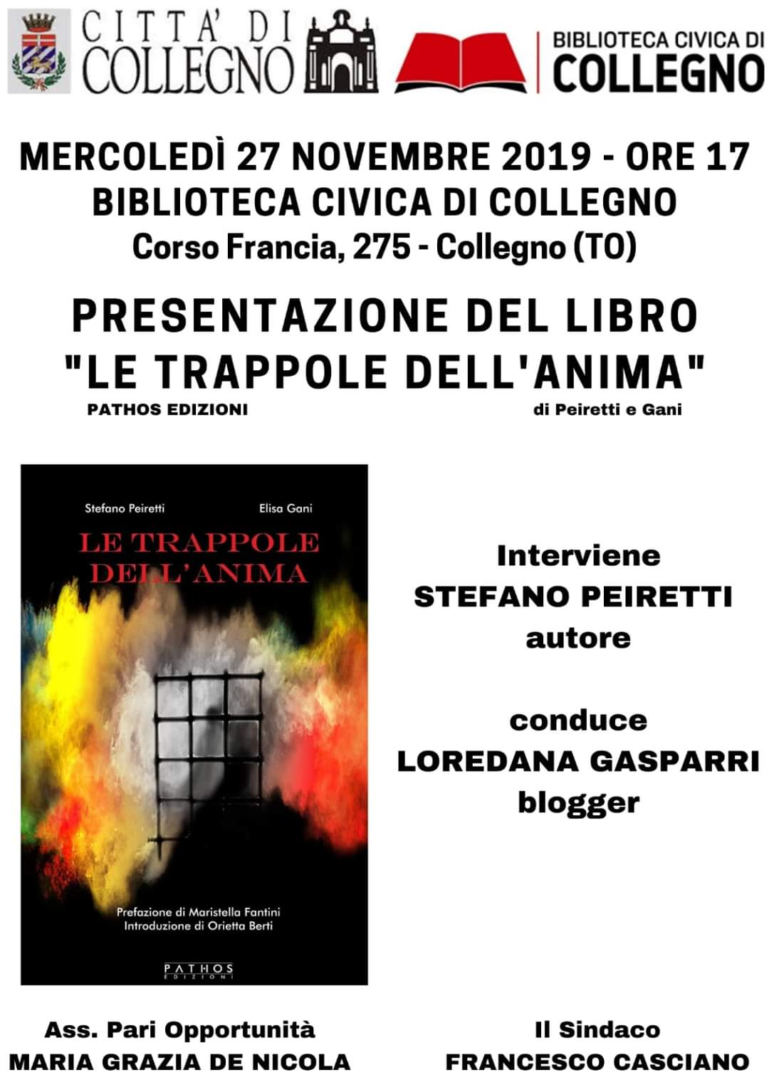 "Le trappole dell'anima" - COLLEGNO